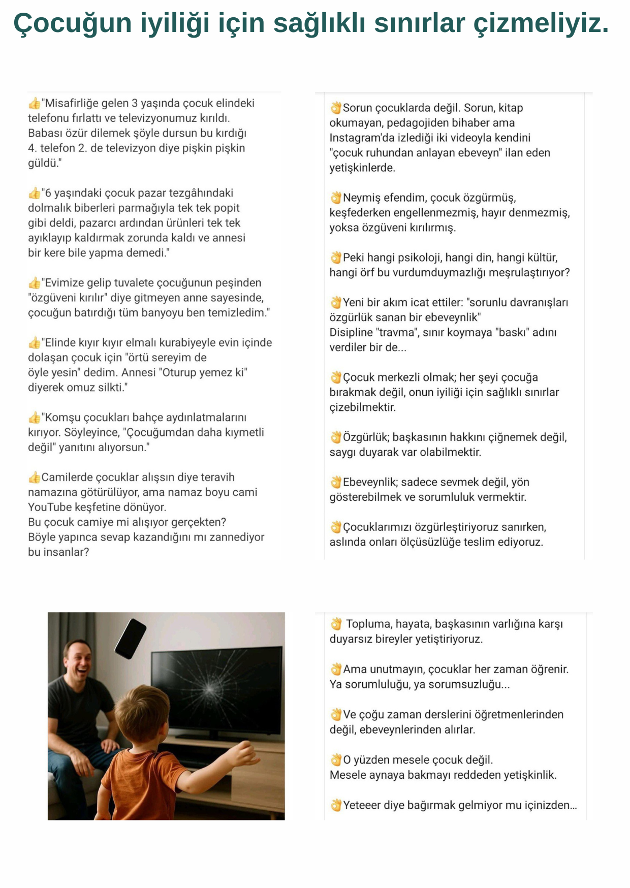 Çocuğa sınır koymak Çocuğa sınır koymak